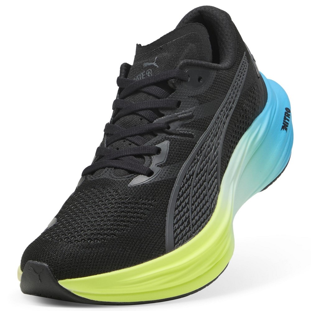 プーマ（PUMA）（メンズ）ランニングシューズ ジョギングシューズ ディヴィエイト ニトロ 3 ブラック 30970723 スニーカー