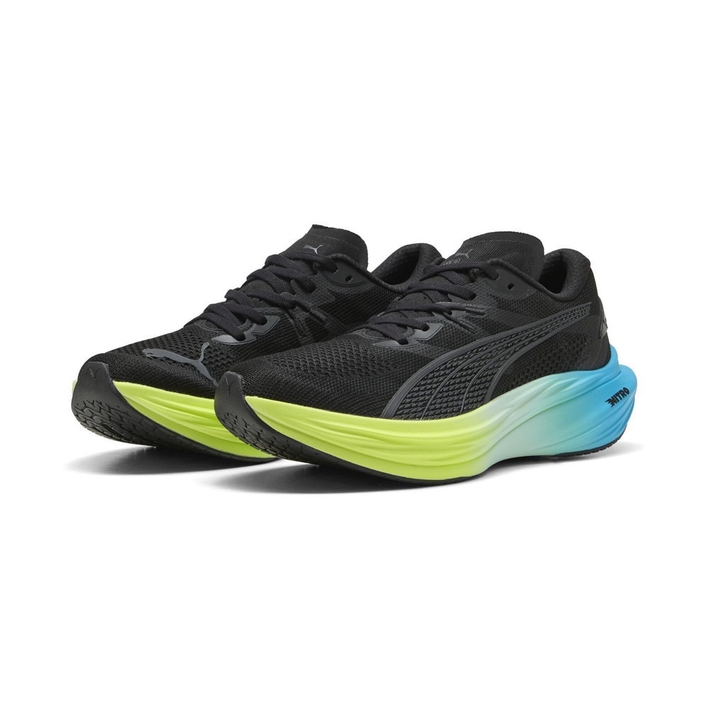 プーマ（PUMA）（メンズ）ランニングシューズ ジョギングシューズ ディヴィエイト ニトロ 3 ブラック 30970723 スニーカー
