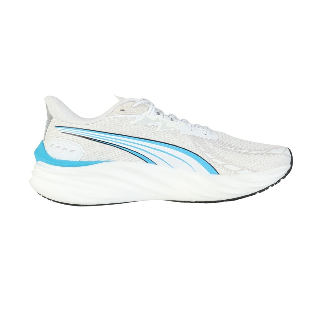 プーマ（PUMA）（メンズ）ランニングシューズ ジョギングシューズ ヴェロシティ ニトロ 4 AP ホワイト ブルー 31263503 スニーカー