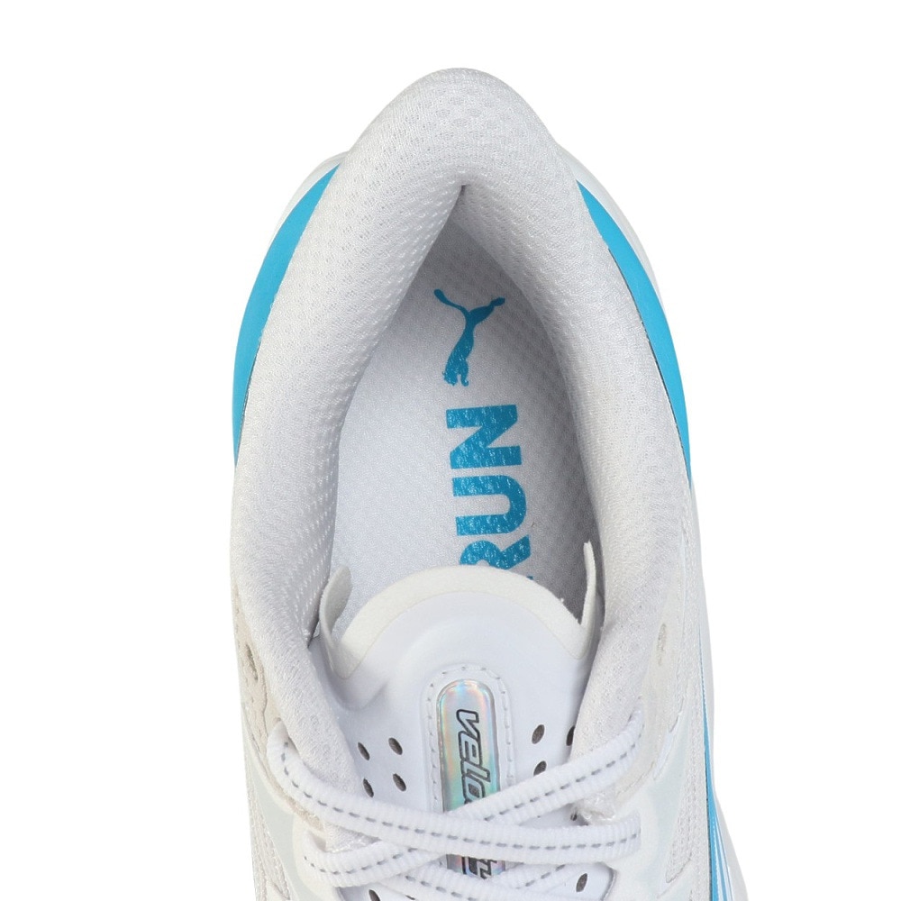 プーマ（PUMA）（メンズ）ランニングシューズ ジョギングシューズ ヴェロシティ ニトロ 4 AP ホワイト ブルー 31263503 スニーカー