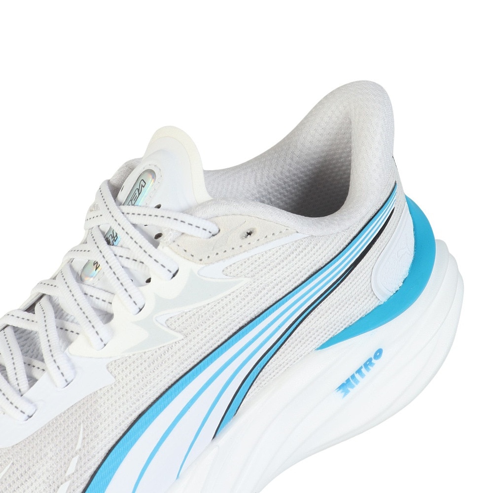 プーマ（PUMA）（メンズ）ランニングシューズ ジョギングシューズ ヴェロシティ ニトロ 4 AP ホワイト ブルー 31263503 スニーカー