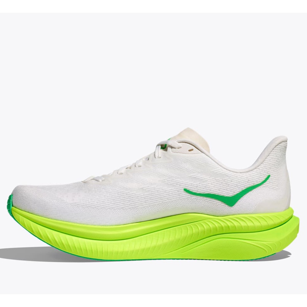 ホカ（HOKA）（メンズ）ランニングシューズ ジョギングシューズ マッハ 6 ライム ホワイト 1147790-WNL スニーカー