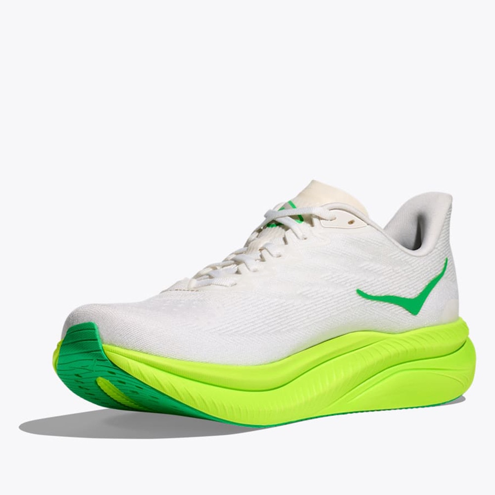 ホカ（HOKA）（メンズ）ランニングシューズ ジョギングシューズ マッハ 6 ライム ホワイト 1147790-WNL スニーカー