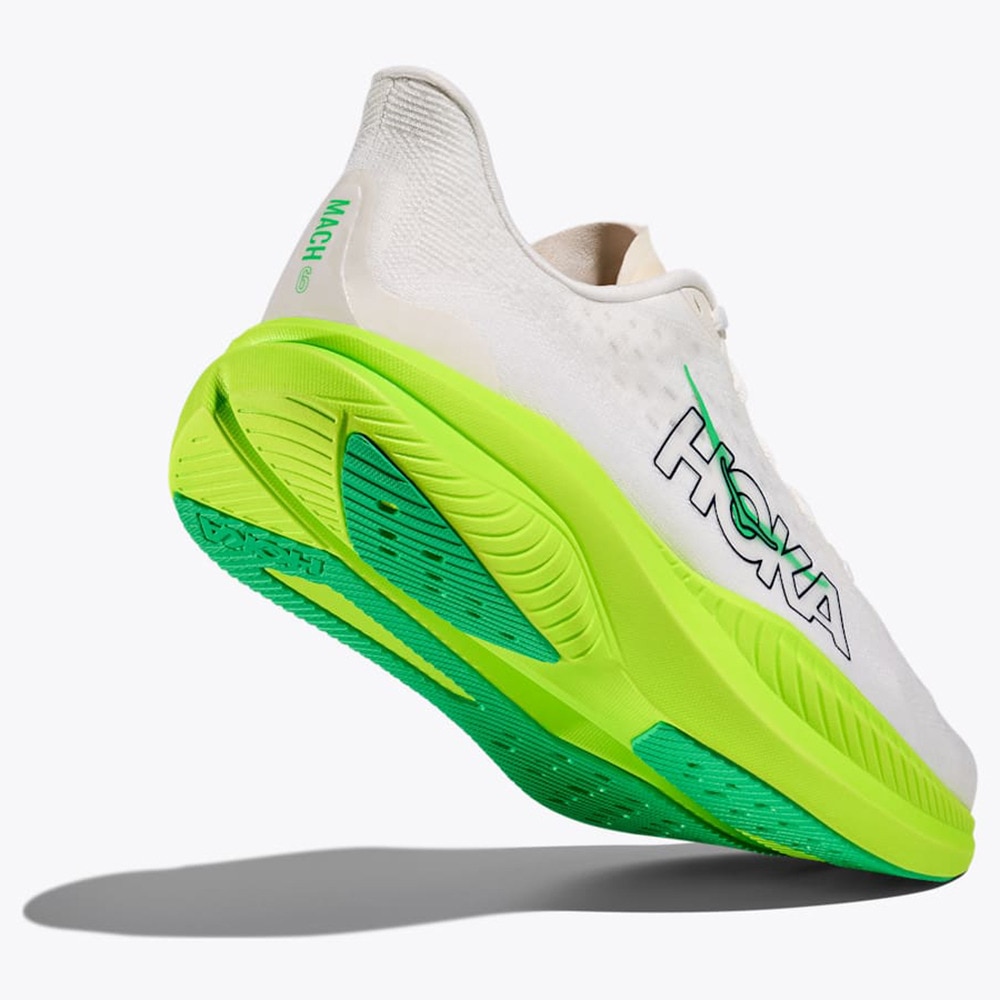 ホカ（HOKA）（メンズ）ランニングシューズ ジョギングシューズ マッハ 6 ライム ホワイト 1147790-WNL スニーカー