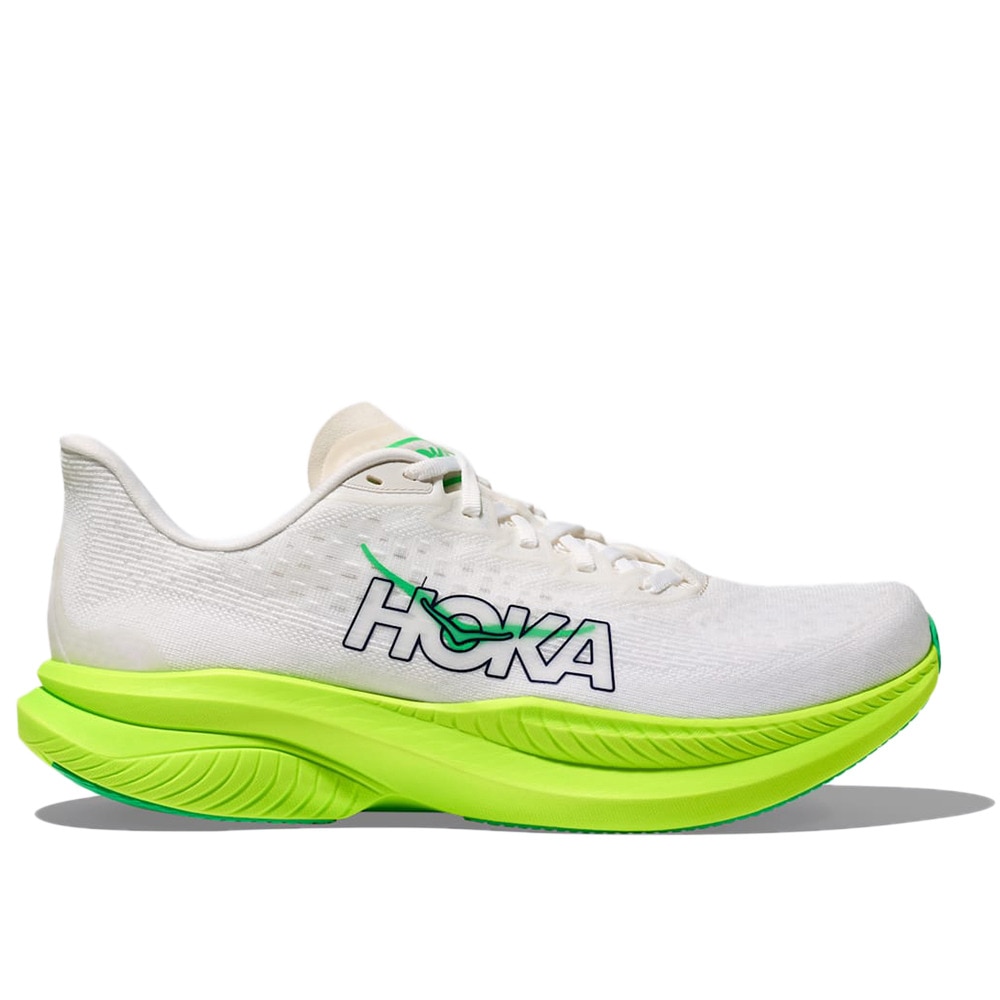 ホカ（HOKA）（メンズ）ランニングシューズ ジョギングシューズ マッハ 6 ライム ホワイト 1147790-WNL スニーカー