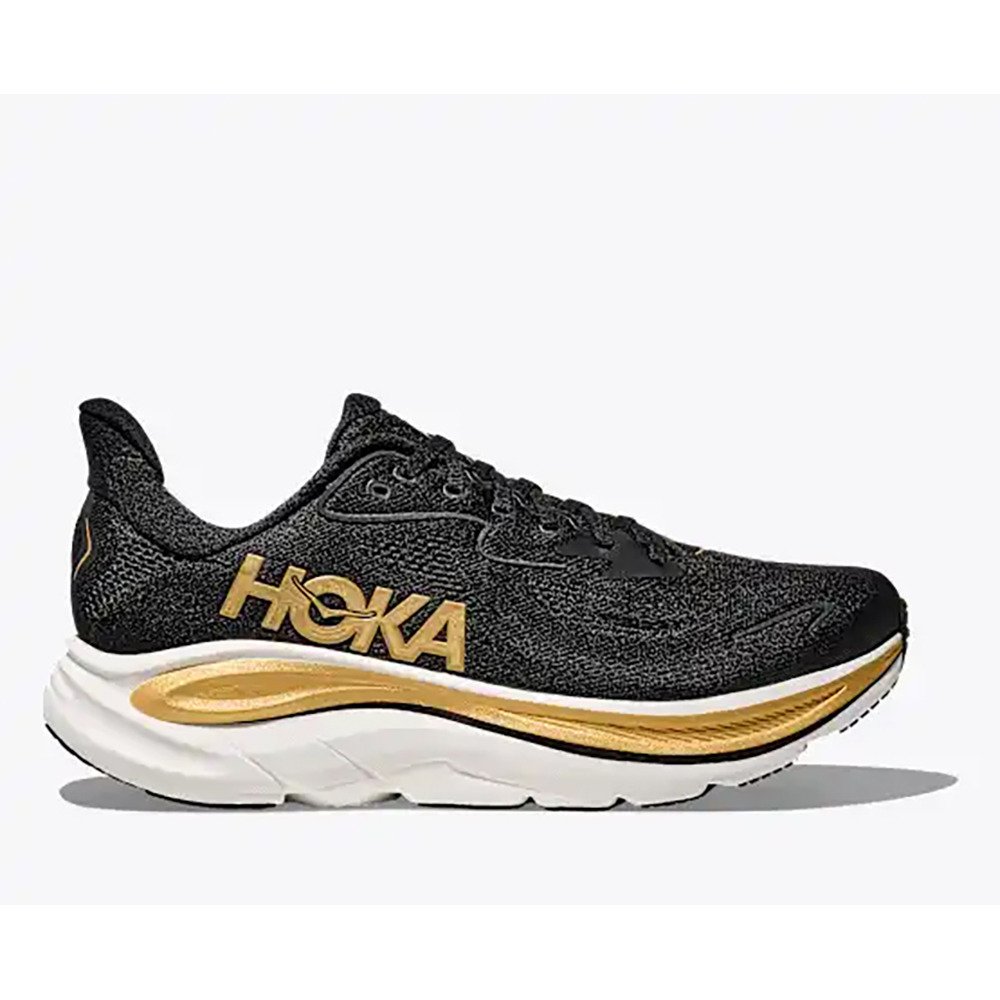 HOKA 試着のみ 黒金 美品 CLIFTON10クリフトン ランニング ホカ（HOKA）（メンズ）ランニングシューズ ジョギングシューズ