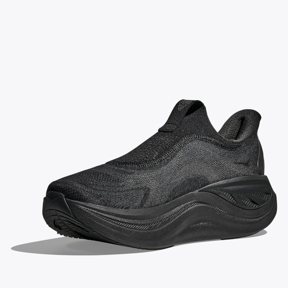 ホカ（HOKA）（メンズ）ランニングシューズ ジョギングシューズ スカイワード レースレス ブラック 1168876-BBLC スニーカー