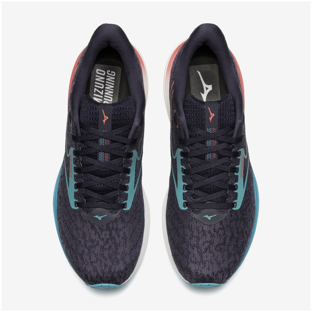 ミズノ（MIZUNO）（メンズ）【先行予約商品】ノベルティ付き! ランニングシューズ ジョギングシューズ ウエーブライダー 29 ネイビー ブルー J1GC250301