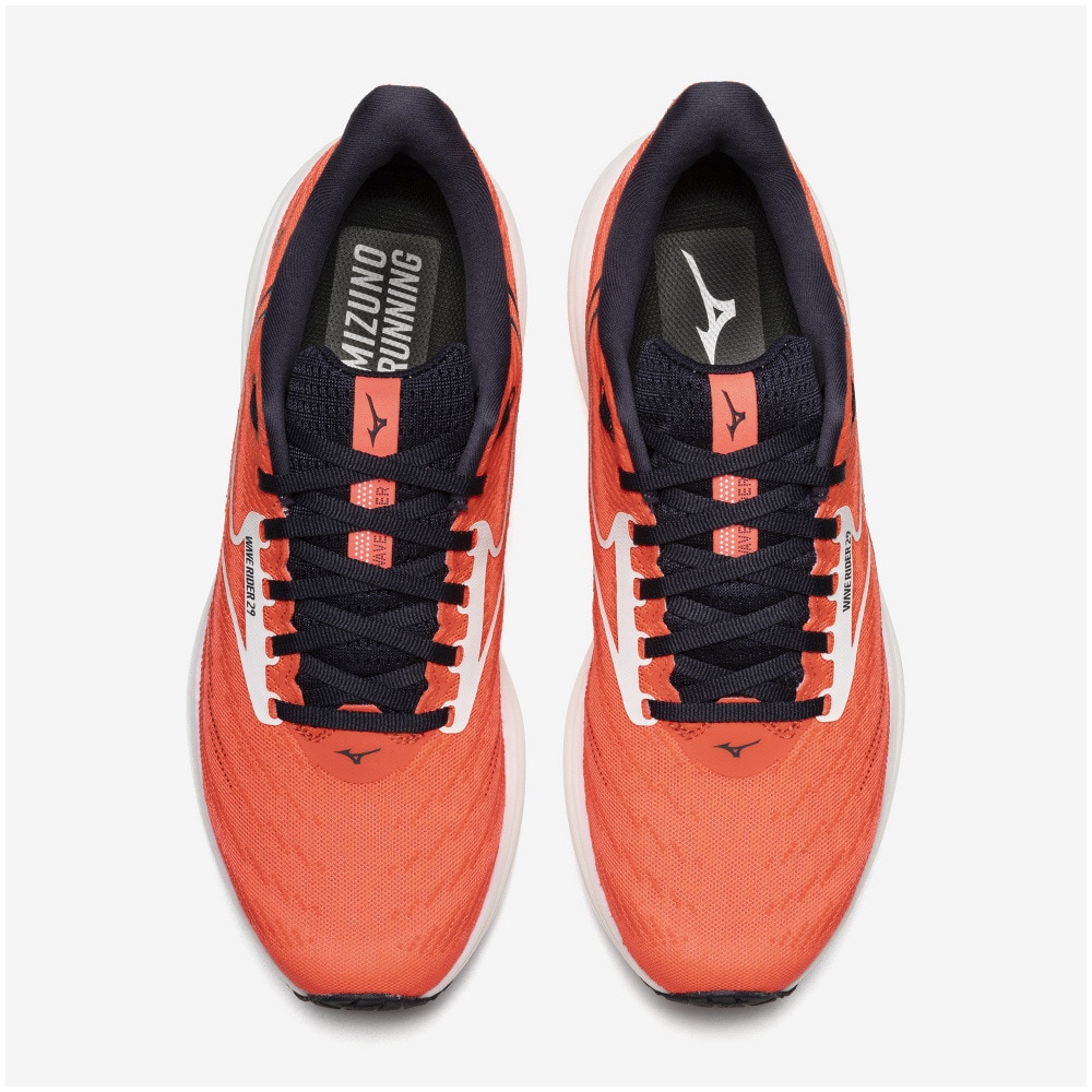 ミズノ（MIZUNO）（メンズ）【先行予約商品】ノベルティ付き! ランニングシューズ ジョギングシューズ ウエーブライダー 29 レッド ホワイト J1GC250312
