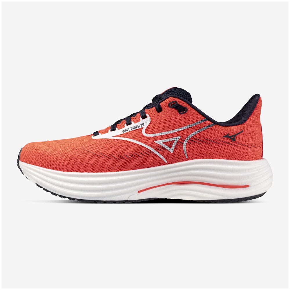 ミズノ（MIZUNO）（メンズ）【先行予約商品】ノベルティ付き! ランニングシューズ ジョギングシューズ ウエーブライダー 29 レッド ホワイト J1GC250312