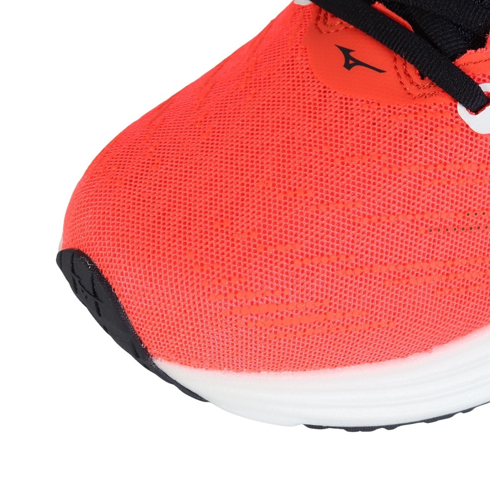 ミズノ（MIZUNO）（メンズ）ランニングシューズ ジョギングシューズ ウエーブライダー 29 レッド ホワイト J1GC250312