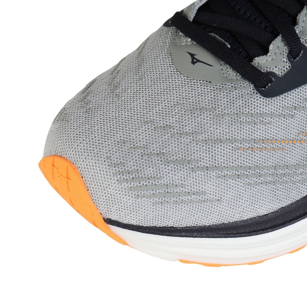 ミズノ（MIZUNO）（メンズ）ランニングシューズ ジョギングシューズ ウエーブライダー 29 SW グレー ブラック J1GC250405