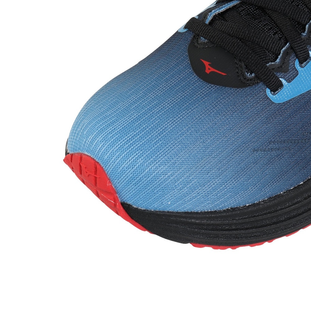 ミズノ（MIZUNO）（メンズ）ランニングシューズ ジョギングシューズ ウエーブ ライダー 29 アムステルダム ブルー ブラック J1GC256201