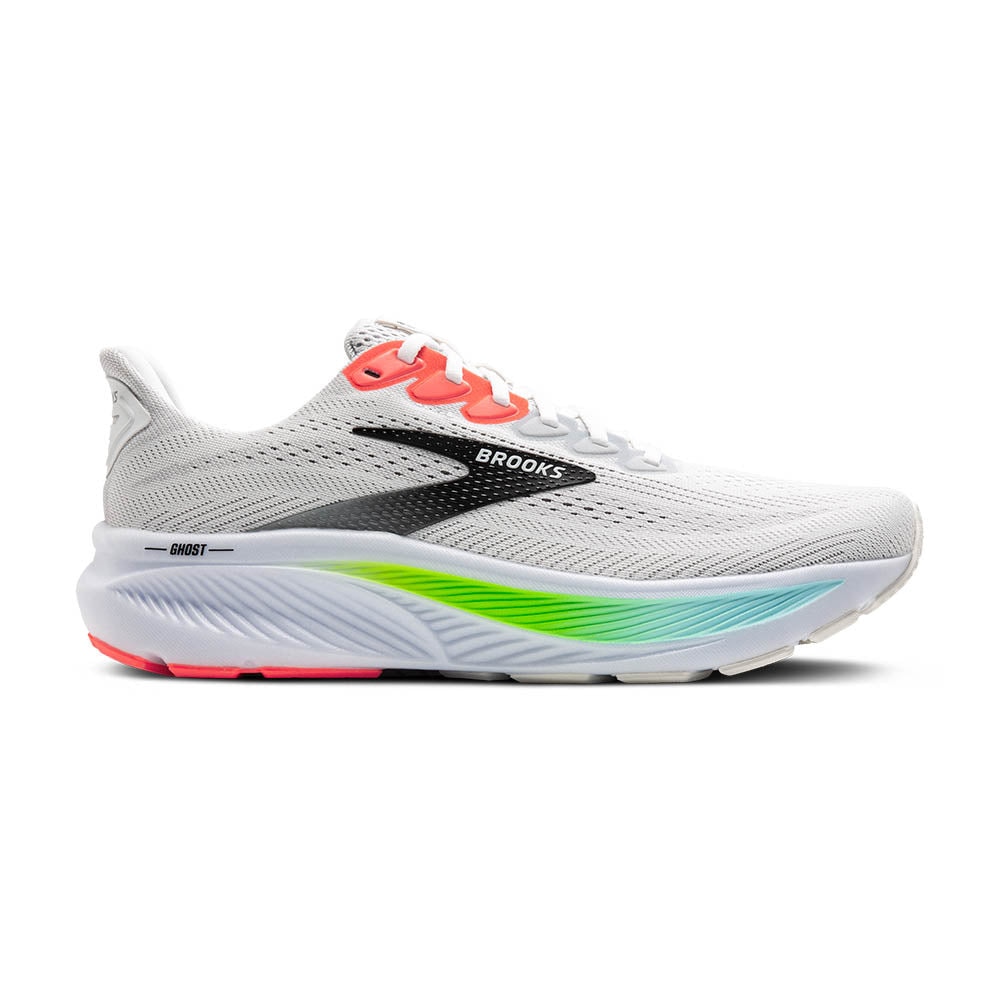 ブルックス（BROOKS）（メンズ）ランニングシューズ ジョギングシューズ ゴースト 17 ホワイト グリーン BRM423 W/GRN スニーカー