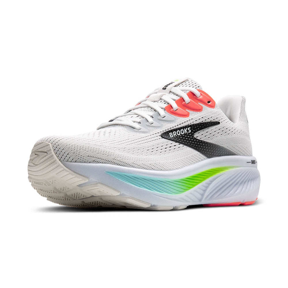 ブルックス（BROOKS）（メンズ）ランニングシューズ ジョギングシューズ ゴースト 17 ホワイト グリーン BRM423 W/GRN スニーカー