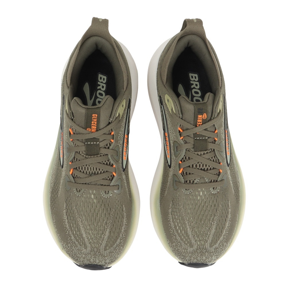 ブルックス（BROOKS）（メンズ）ランニングシューズ ジョギングシューズ グリセリン 22 カーキ BRM4453 KK スニーカー シューズ