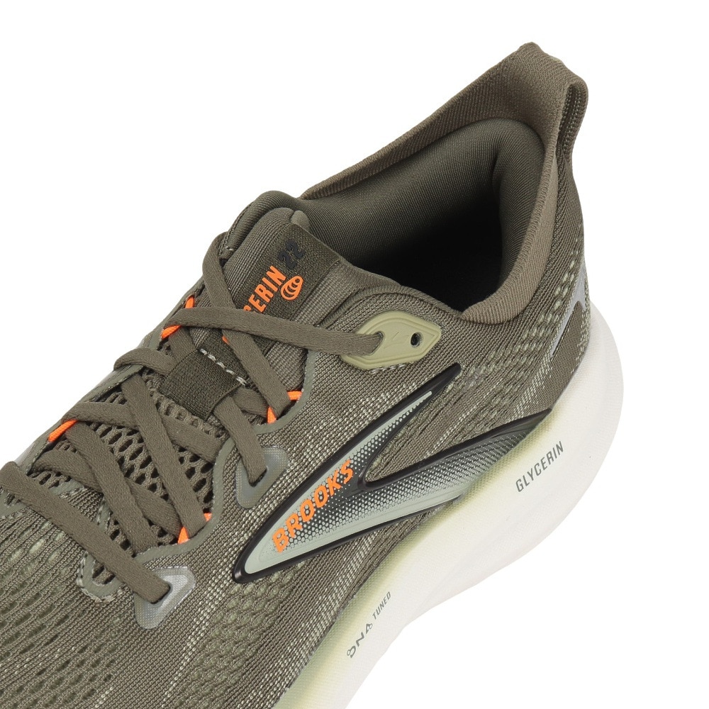 ブルックス（BROOKS）（メンズ）ランニングシューズ ジョギングシューズ グリセリン 22 カーキ BRM4453 KK スニーカー シューズ