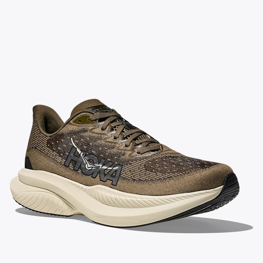 ホカ（HOKA）（メンズ）ランニングシューズ ジョギングシューズ マッハ 6 オリーブ 1147790-AFF スニーカー