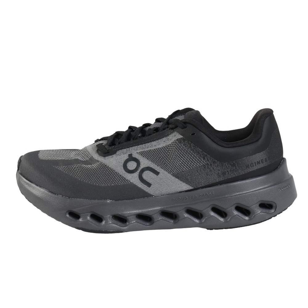 オン（On）（メンズ）ランニングシューズ ジョギングシューズ クラウドサーファー ネクスト ワイド ブラック 3ME30190106 スニーカー