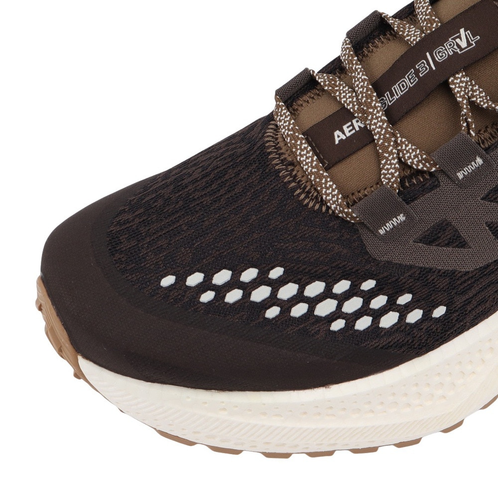 サロモン（SALOMON）（メンズ）ランニングシューズ ジョギングシューズ エアロ グライド 3 グラベル ブラウン L47869700 スニーカー シューズ