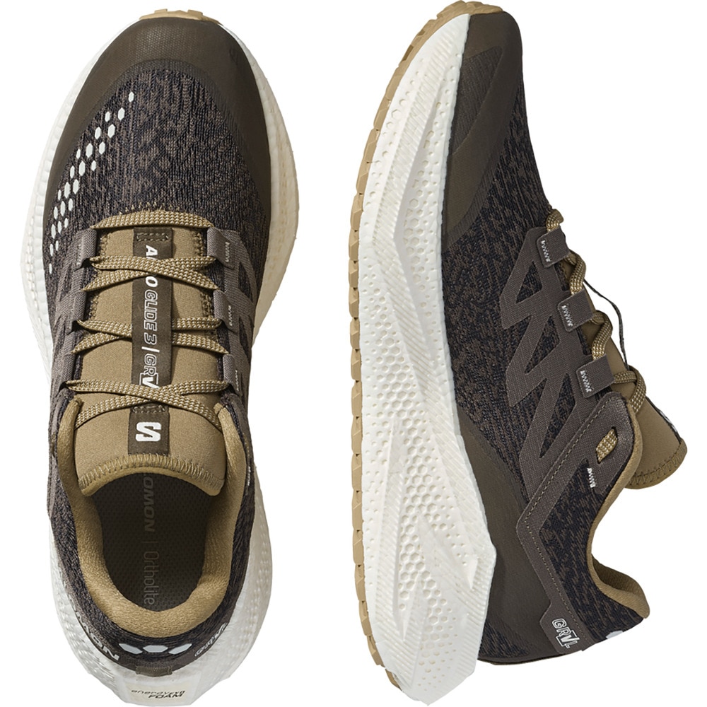 サロモン（SALOMON）（メンズ）ランニングシューズ ジョギングシューズ エアロ グライド 3 グラベル ブラウン L47869700 スニーカー シューズ