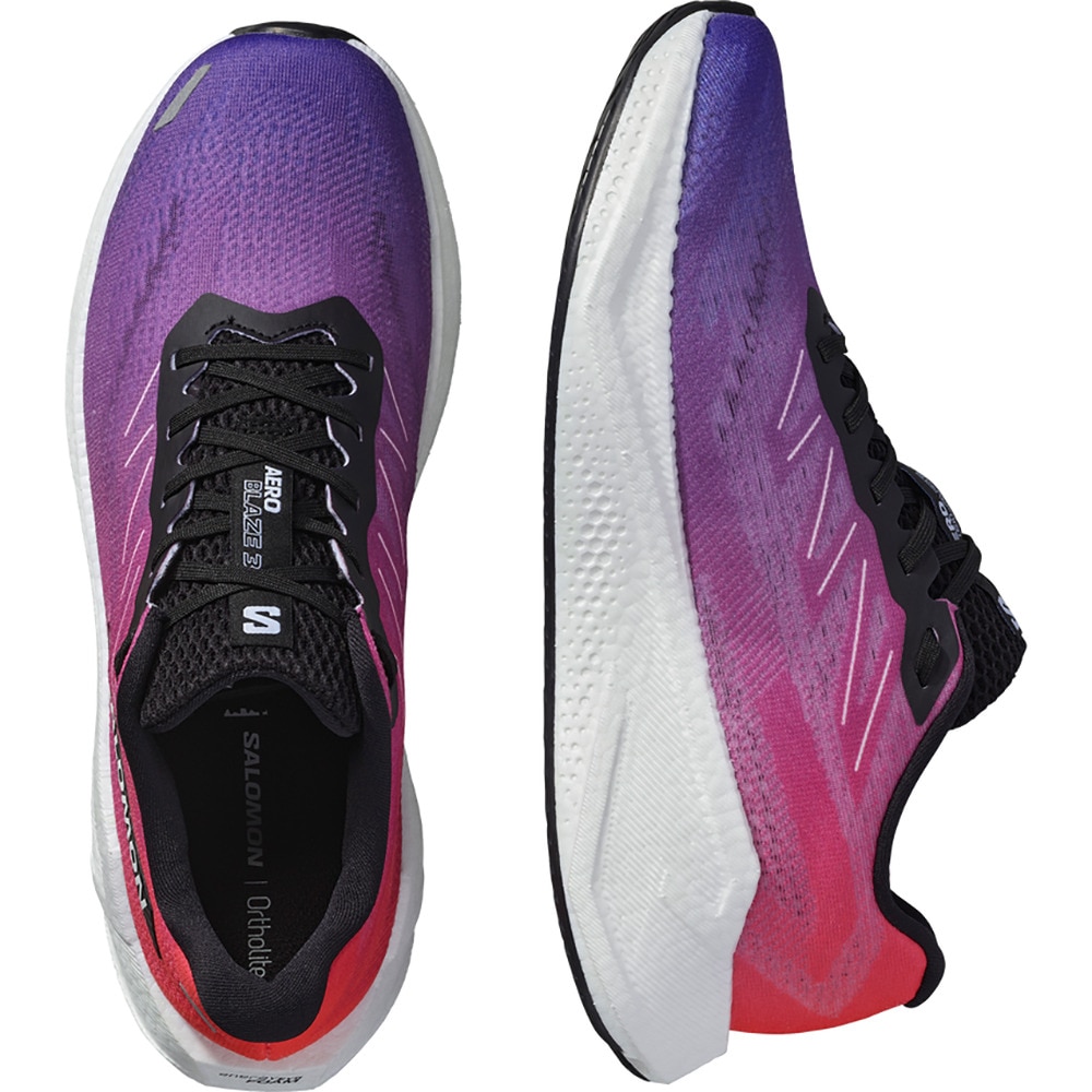 サロモン（SALOMON）（メンズ）ランニングシューズ ジョギングシューズ エアロ ブレイズ 3 パープル L47875100 スニーカー シューズ