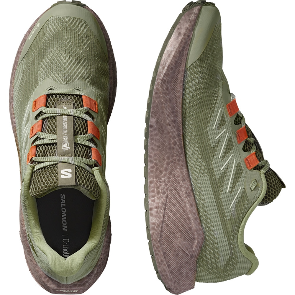 サロモン（SALOMON）（メンズ）ランニングシューズ ジョギングシューズ エアロ ブレイズ 3 グラベル GT グリーン L47978500 スニーカー
