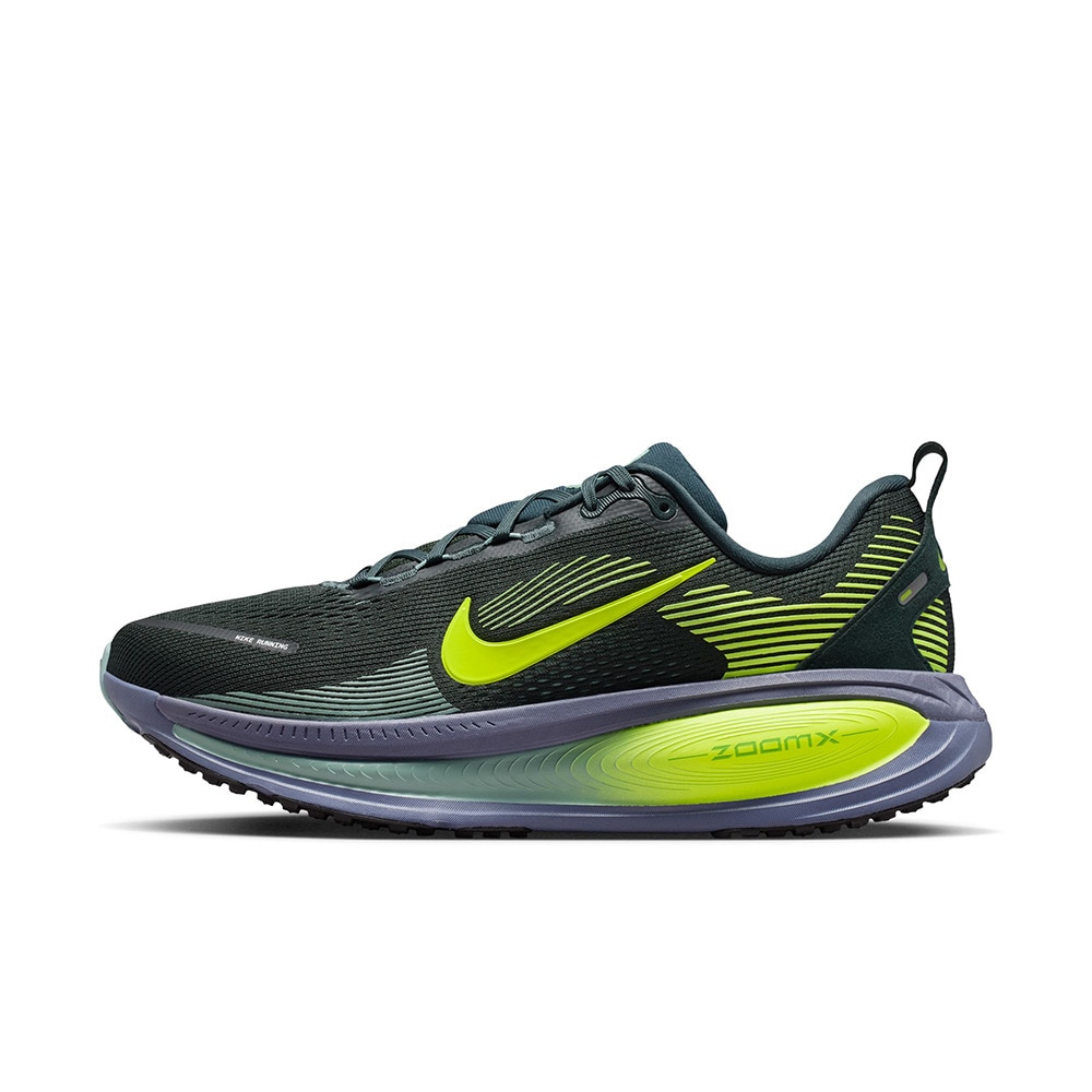 ナイキ（NIKE）（メンズ）ランニングシューズ ジョギングシューズ ズーム ボメロ 18 ブラック グリーン HM6803-301 スニーカー