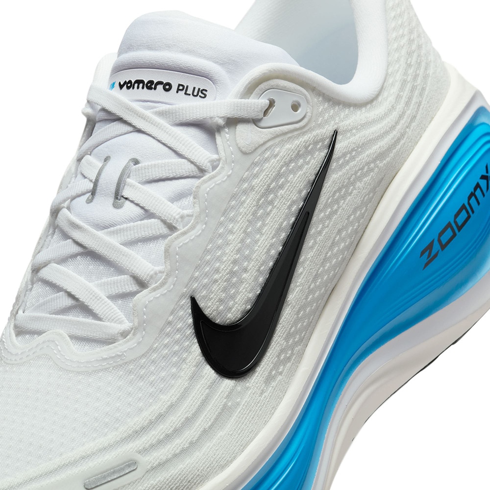 ナイキ（NIKE）（メンズ）ランニングシューズ ジョギングシューズ ズーム ボメロ プラス ホワイト ブルー HV8150-103