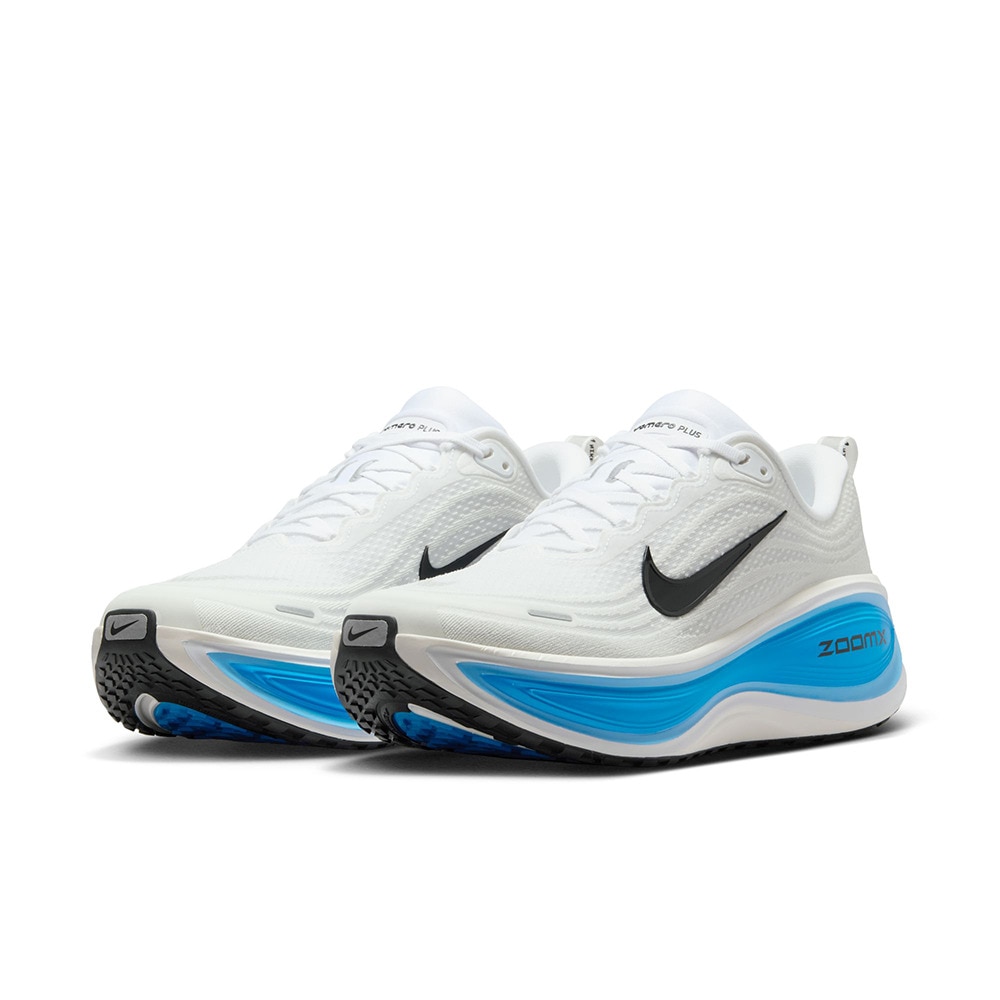ナイキ（NIKE）（メンズ）ランニングシューズ ジョギングシューズ ズーム ボメロ プラス ホワイト ブルー HV8150-103