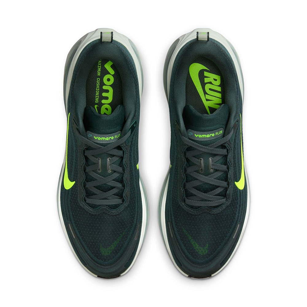 ナイキ（NIKE）（メンズ）ランニングシューズ ジョギングシューズ ズーム ボメロ プラス ブラック グリーン HV8150-300