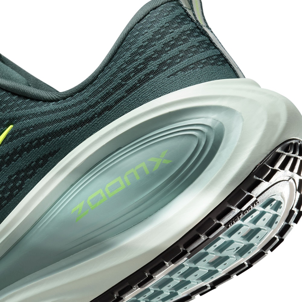 ナイキ（NIKE）（メンズ）ランニングシューズ ジョギングシューズ ズーム ボメロ プラス ブラック グリーン HV8150-300