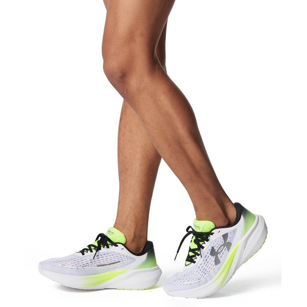 アンダーアーマー（UNDER ARMOUR）（メンズ）ランニングシューズ ジョギングシューズ ベロシティ ペース ホワイト イエロー 6009107 100 スポーツ シューズ