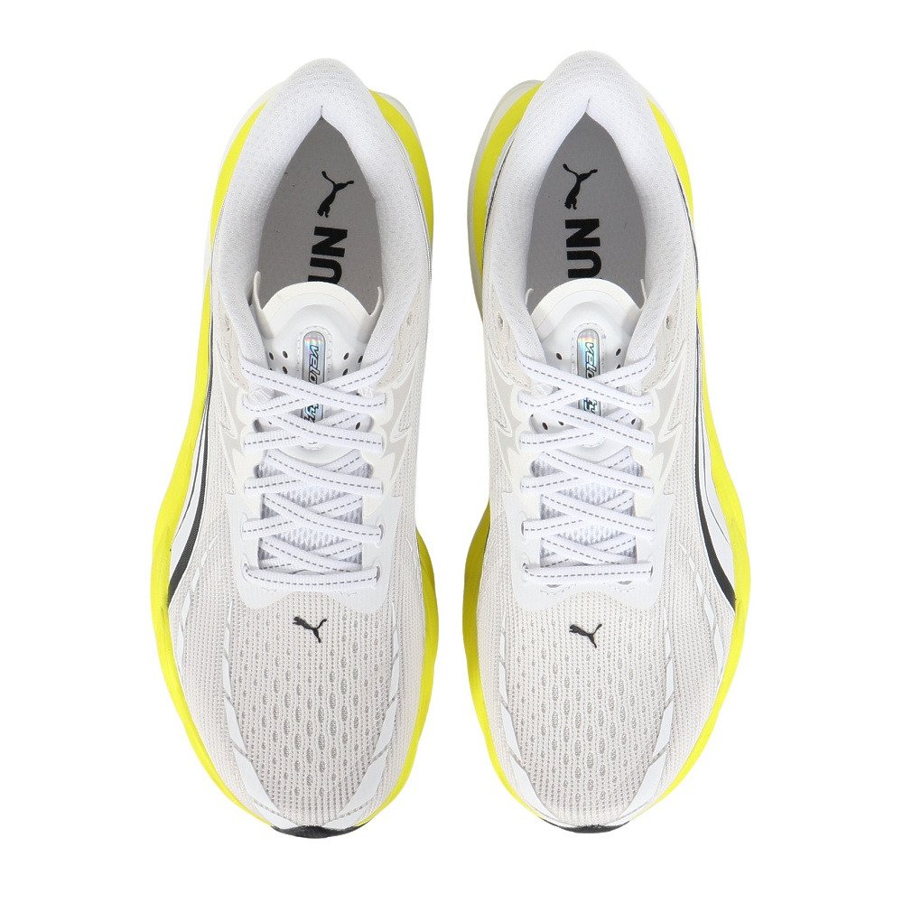 プーマ（PUMA）（メンズ）ランニングシューズ ジョギングシューズ ヴェロシティ ニトロ 4 ホワイト イエロー 31263509 スポーツ シューズ