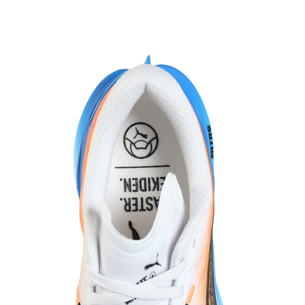 プーマ（PUMA）（メンズ）ランニングシューズ ジョギングシューズ ディヴィエイト ニトロ 3 駅伝 ホワイト ブラック 31342201 スニーカー