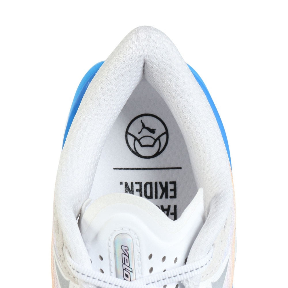 プーマ（PUMA）（メンズ）ランニングシューズ ジョギングシューズ ヴェロシティ ニトロ 4 駅伝 ホワイト ブルー 31342401 スニーカー