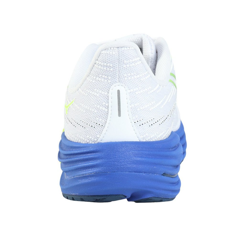 ミズノ（MIZUNO）（メンズ）ランニングシューズ ジョギングシューズ ウエーブライダー 29 ホワイト ブルー J1GC250353 部活 スポーツシューズ