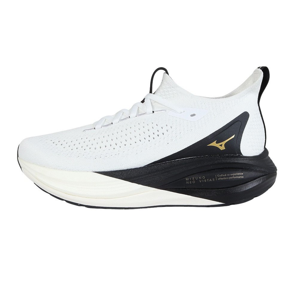 ミズノ（MIZUNO）（メンズ、レディース）ランニングシューズ ジョギングシューズ ネオ ビスタ 2 ホワイト ゴールド J1GC263401 スポーツ シューズ 