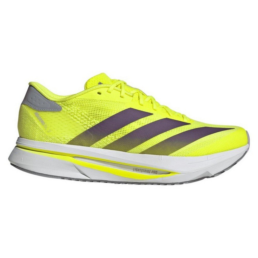 アディダス（adidas）（メンズ）ランニングシューズ ジョギングシューズ アディゼロ SL 2 フラッシュイエロー NMQ07-JQ3128 スポーツ シューズ