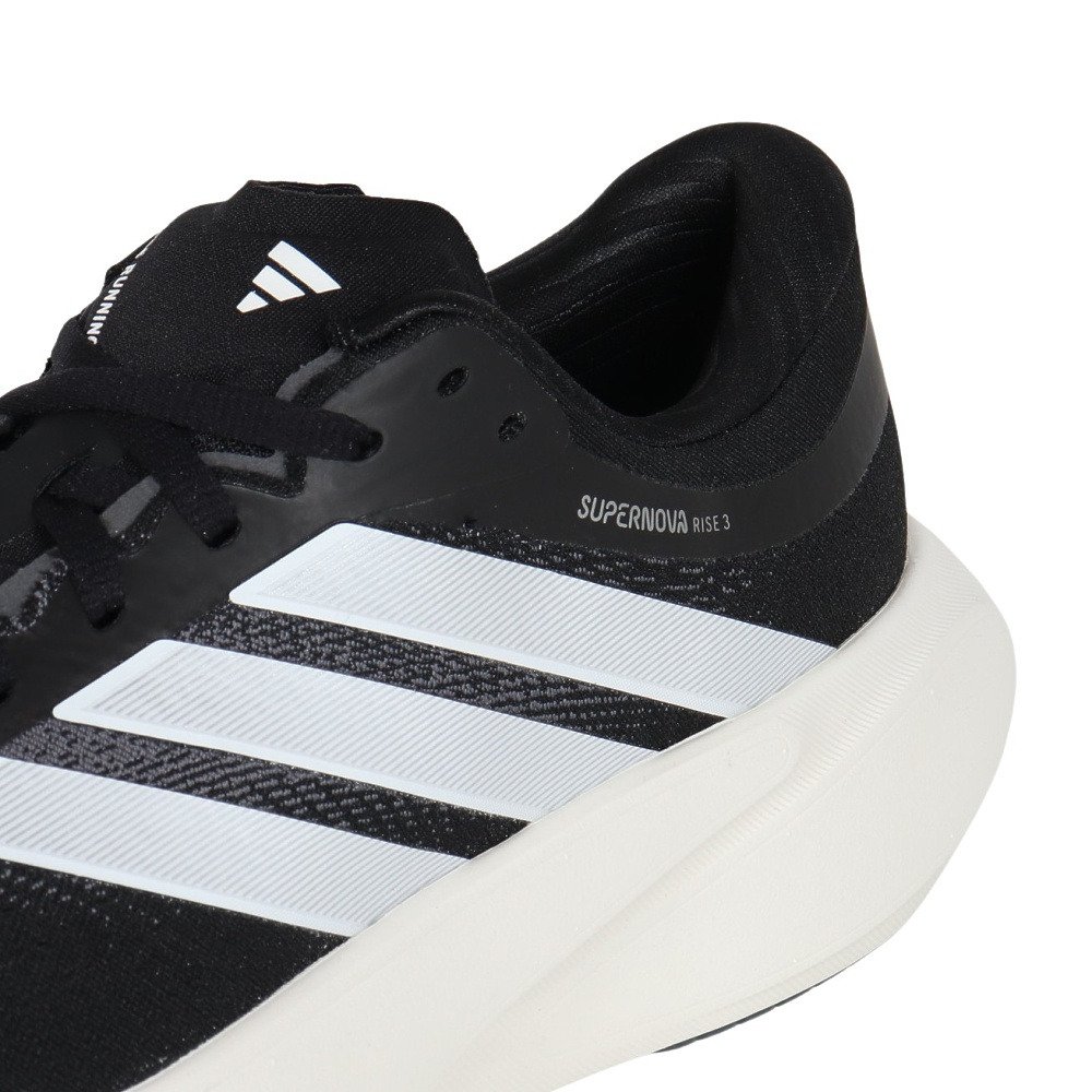 アディダス（adidas）（メンズ）ランニングシューズ ジョギングシューズ スーパーノヴァ ライズ 3 ワイド ブラック OMV76-JQ5953 スポーツ シューズ