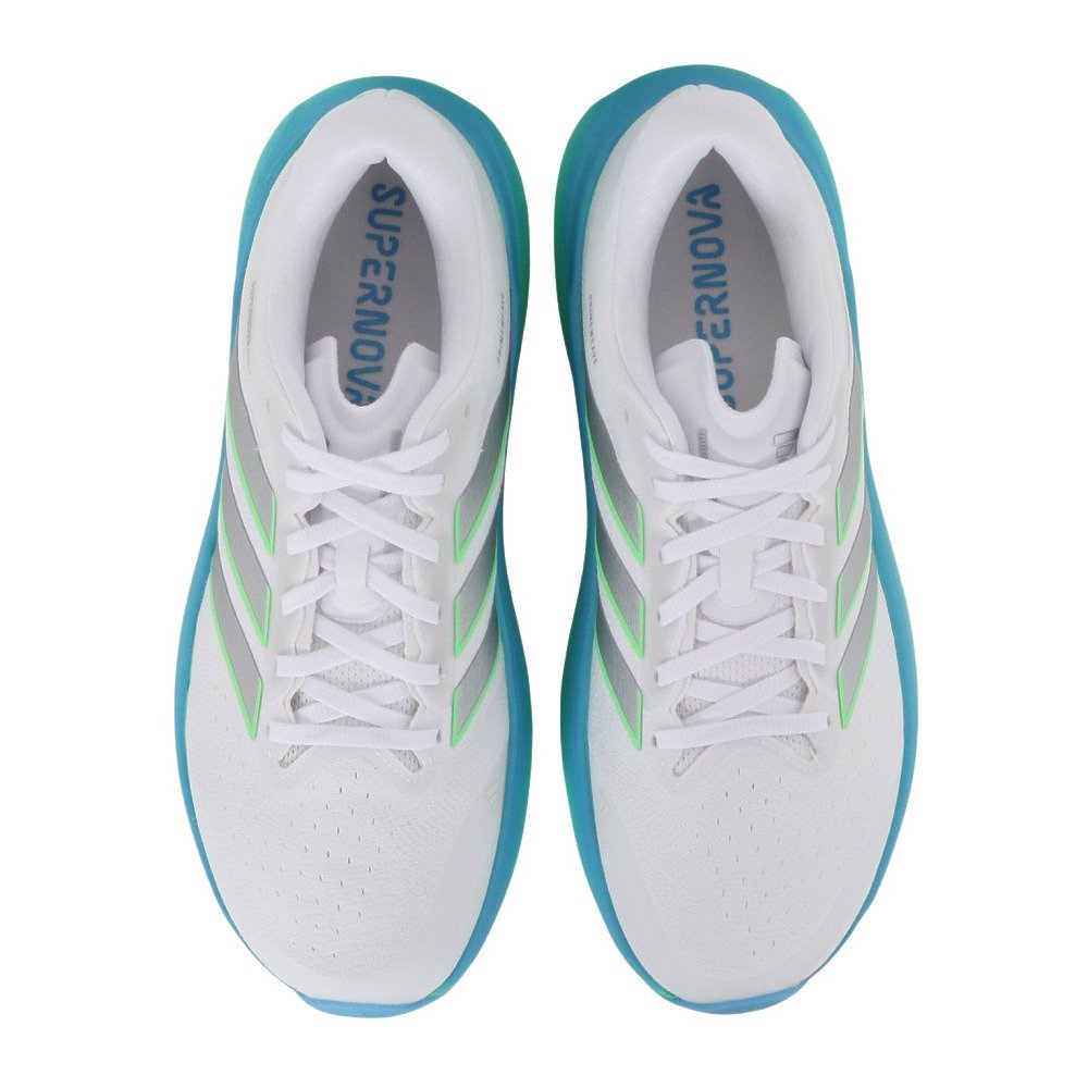 アディダス（adidas）（メンズ）ランニングシューズ ジョギングシューズ スーパーノヴァ ライズ 3 ホワイト シルバー OMW04-JP8680 スポーツ シューズ