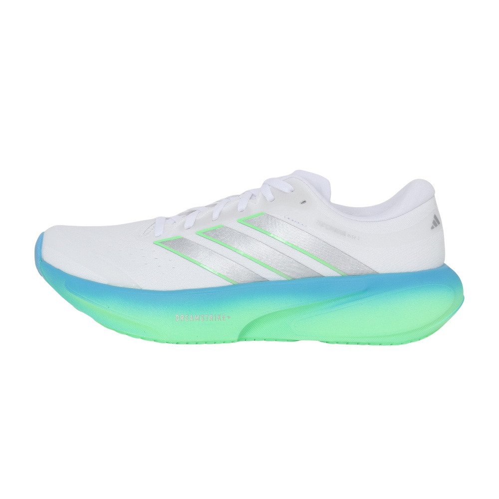 アディダス（adidas）（メンズ）ランニングシューズ ジョギングシューズ スーパーノヴァ ライズ 3 ホワイト シルバー OMW04-JP8680 スポーツ シューズ