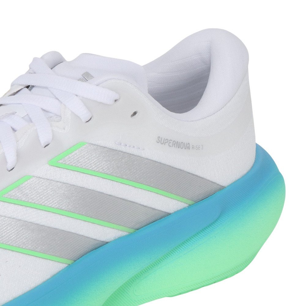 アディダス（adidas）（メンズ）ランニングシューズ ジョギングシューズ スーパーノヴァ ライズ 3 ホワイト シルバー OMW04-JP8680 スポーツ シューズ