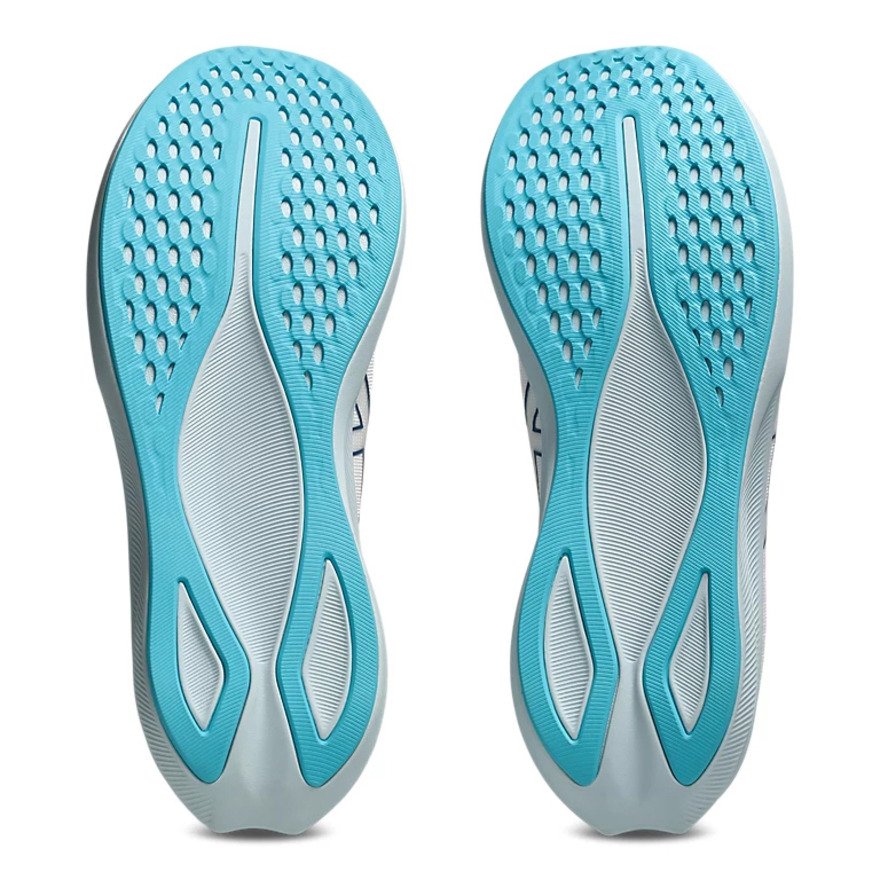 アシックス（ASICS）（メンズ）ランニングシューズ ジョギングシューズ エボライド スピード 3 ワイド ホワイト ブルー 1011B968.101 スポーツシューズ