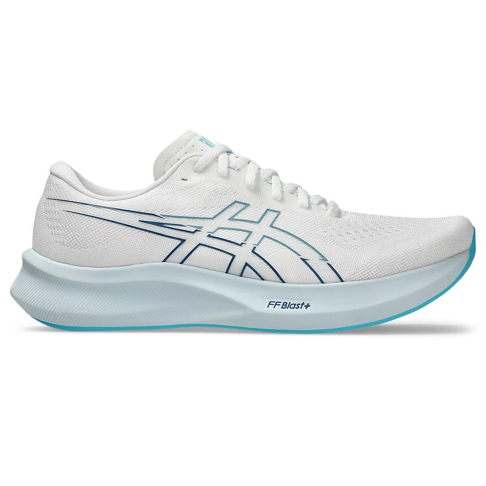 アシックス（ASICS）（メンズ）ランニングシューズ ジョギングシューズ エボライド スピード 3 ワイド ホワイト ブルー 1011B968.101 スポーツシューズ