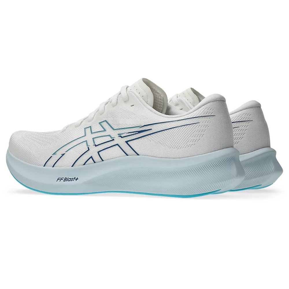 アシックス（ASICS）（メンズ）ランニングシューズ ジョギングシューズ エボライド スピード 3 ワイド ホワイト ブルー 1011B968.101 スポーツシューズ