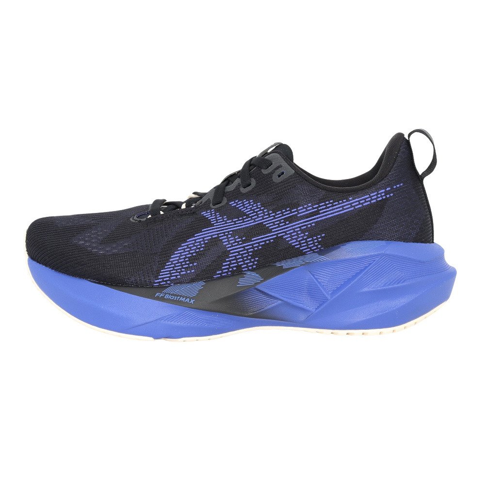 アシックス（ASICS）（メンズ）ランニングシューズ ジョギングシューズ ノヴァブラスト 5 ブラック ブルー 1011B974.004
