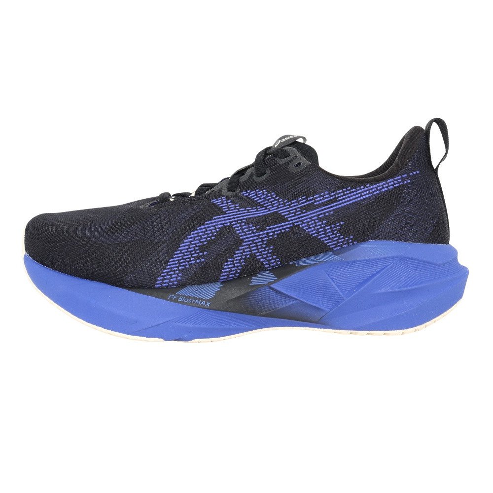 アシックス（ASICS）（メンズ）ランニングシューズ ジョギングシューズ ノヴァブラスト 5 ワイド ブラック ブルー 1011B975.004