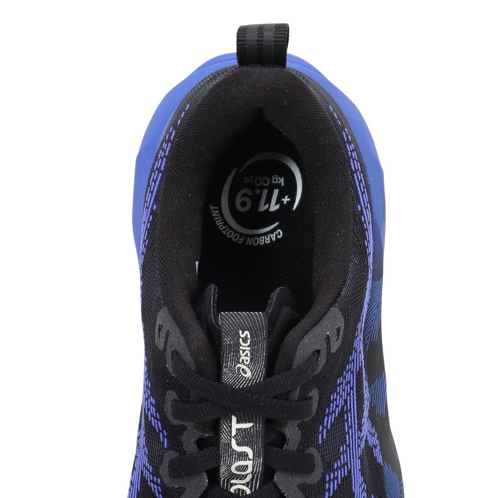 アシックス（ASICS）（メンズ）ランニングシューズ ジョギングシューズ ノヴァブラスト 5 ワイド ブラック ブルー 1011B975.004