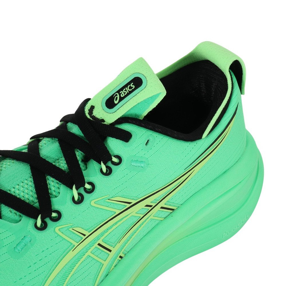 アシックス（ASICS）（メンズ）ランニングシューズ ジョギングシューズ ゲルニンバス 28 グリーン 1011C127.300